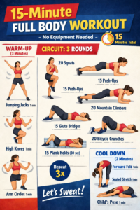 15-minute body workout