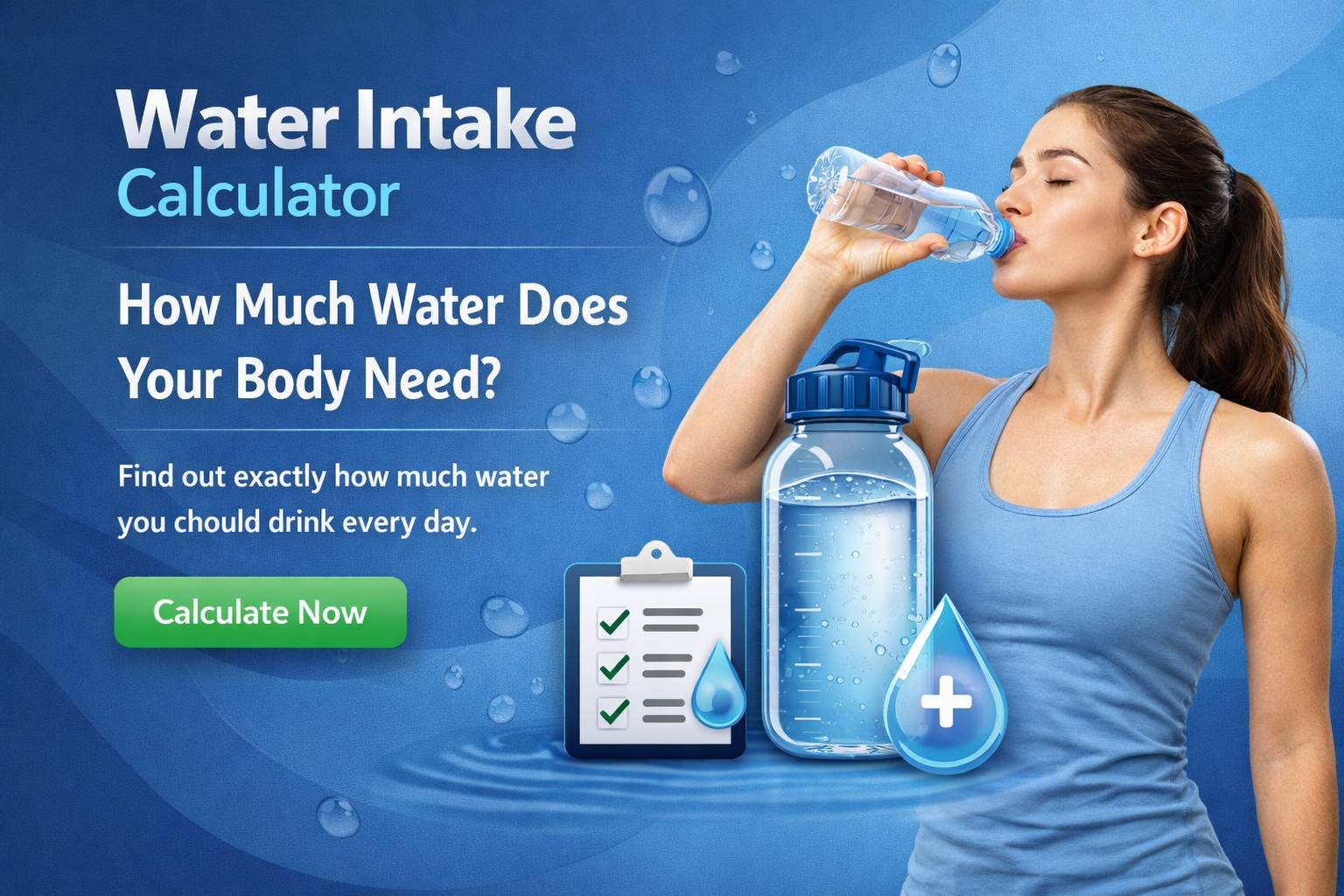 Water Intake Calculator - Health & Fitness zone