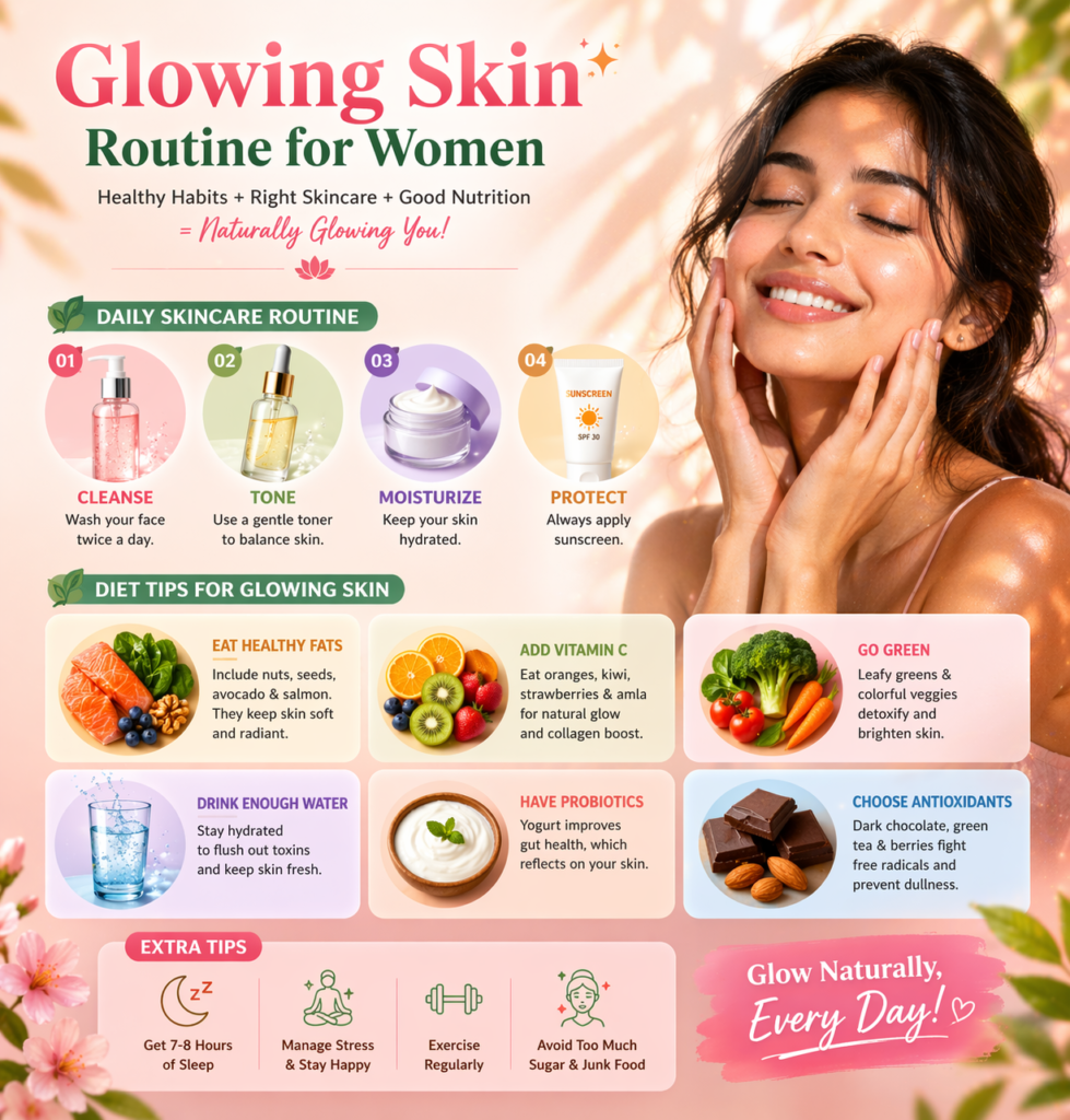 7-Day Glowing Skin Routine for Women